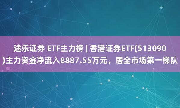 途乐证券 ETF主力榜 | 香港证券ETF(513090)主力资金净流入8887.55万元，居全市场第一梯队
