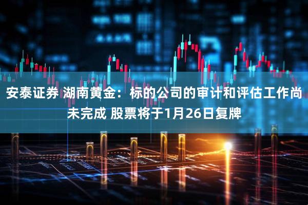 安泰证券 湖南黄金：标的公司的审计和评估工作尚未完成 股票将于1月26日复牌